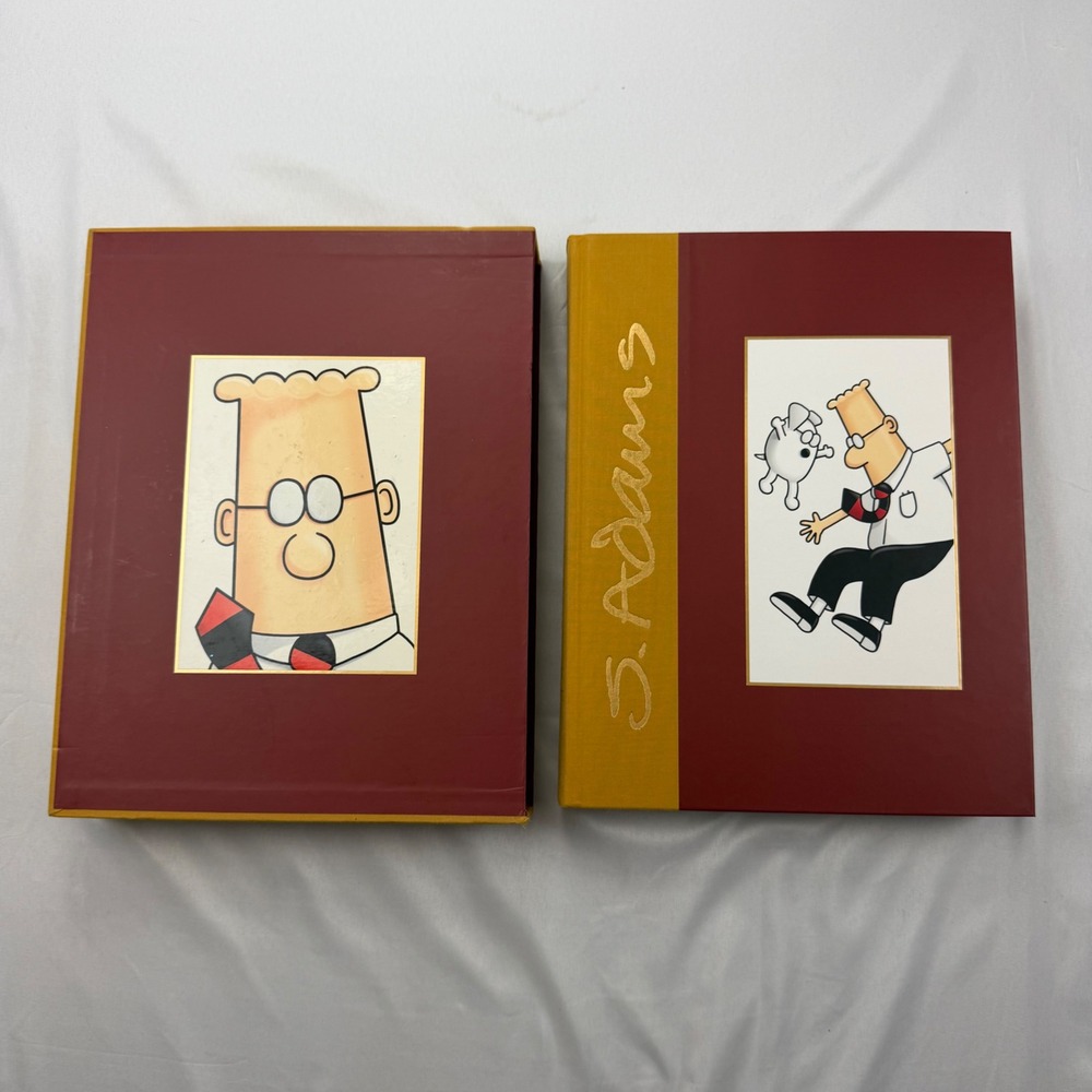 Scott Adams Dilbert 2.0 20 Years of Dilbert Hardcover Book Red Slipcase CD-ROM